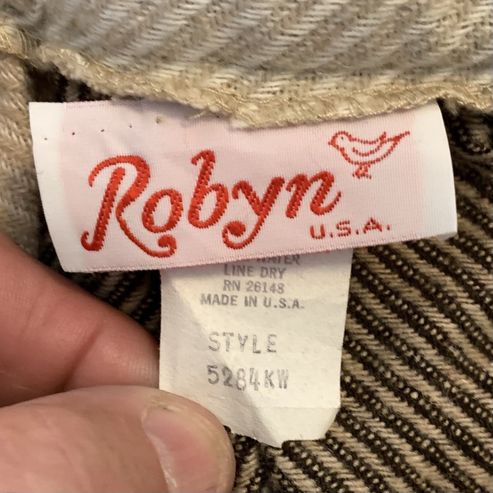Vintage Robyn Skirt Womens M Multicolor Plaid Wool Blend A-Line Midi Elastic - Picture 4 of 7